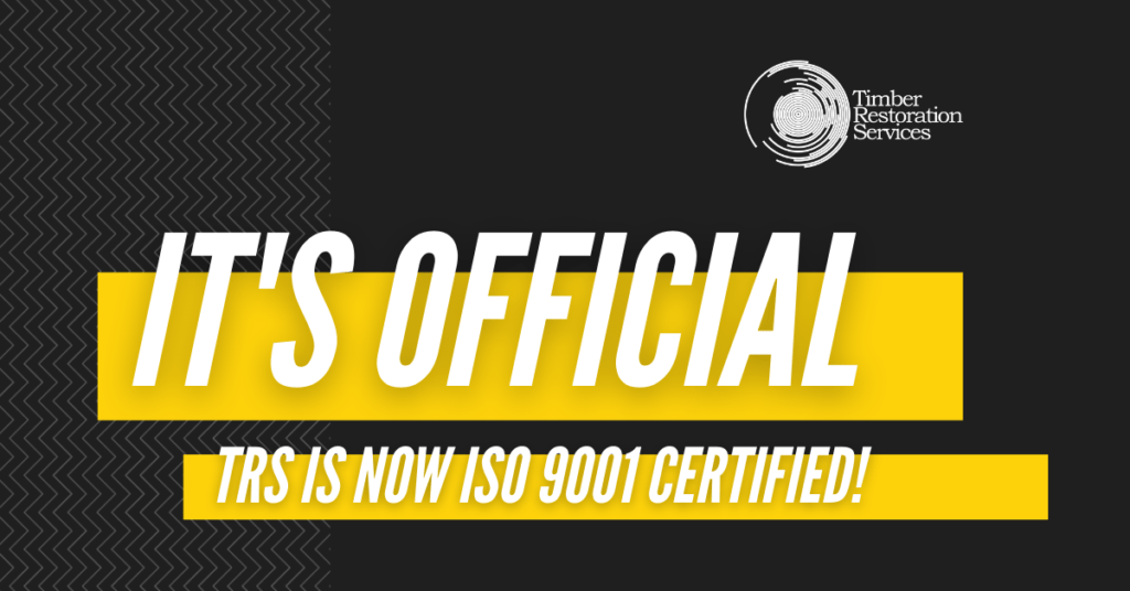 TRS is Now ISO 9001 Certified!