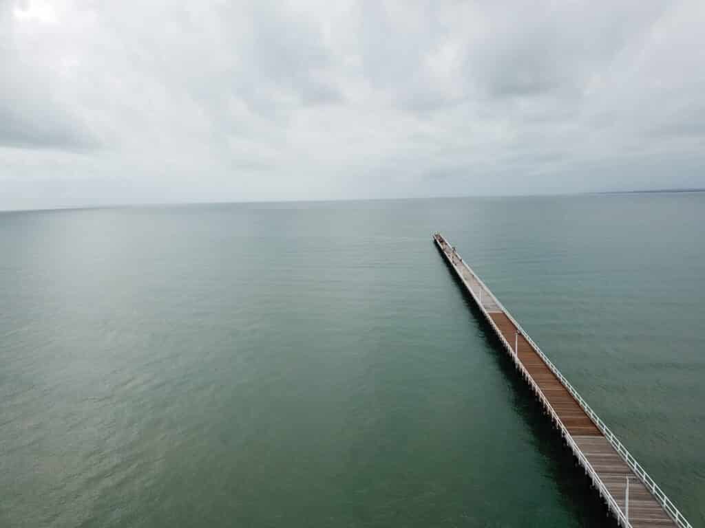 Completed Urangan Pier timber structure